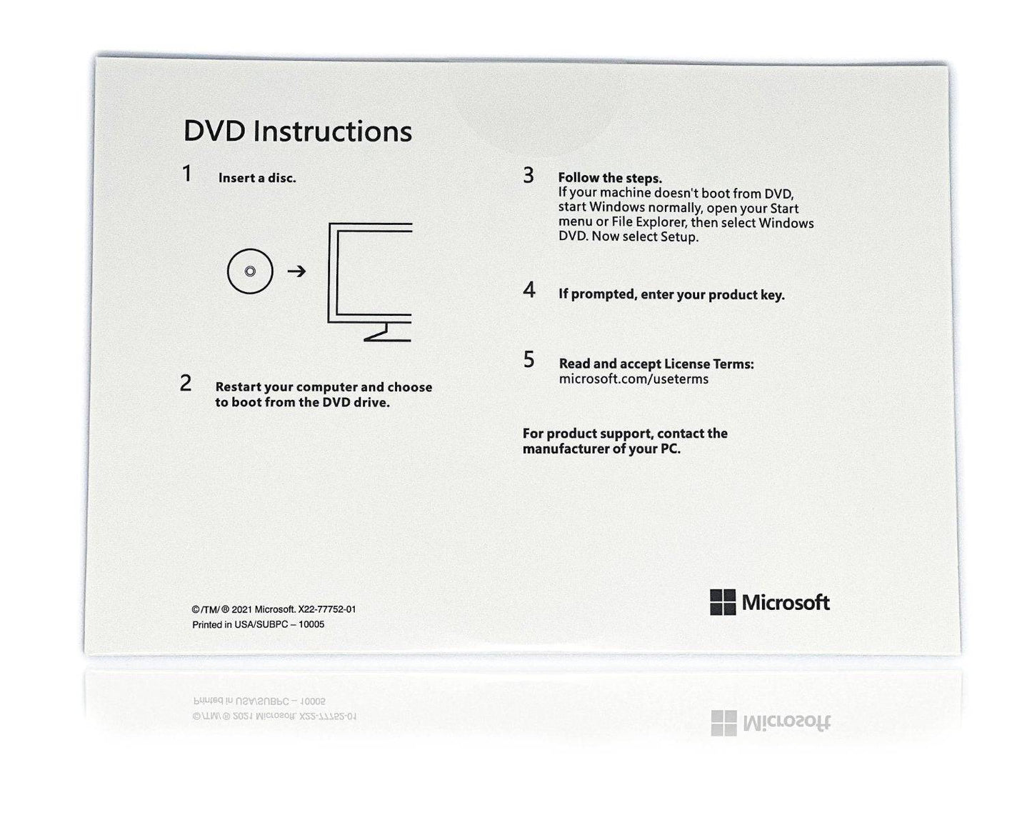 Microsoft Windows 11 Pro 64-Bit English 1PK DSP OEM DVD | License Activation Key for 1 PC | Full Version | FQC-10528 | Australian Stock - INFINITE-ITECH