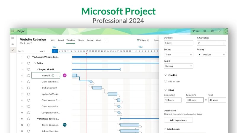Microsoft Project Professional 2024 | Full Version | Genuine Lifetime License | AUS STOCK