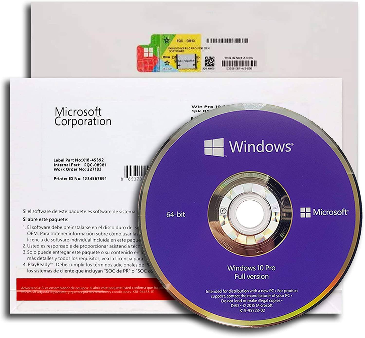 Windows 10 Pro 32/64-bit USB Flash Drive | Full Version | Genuine Retail Box | AUS STOCK [HAV-00060]